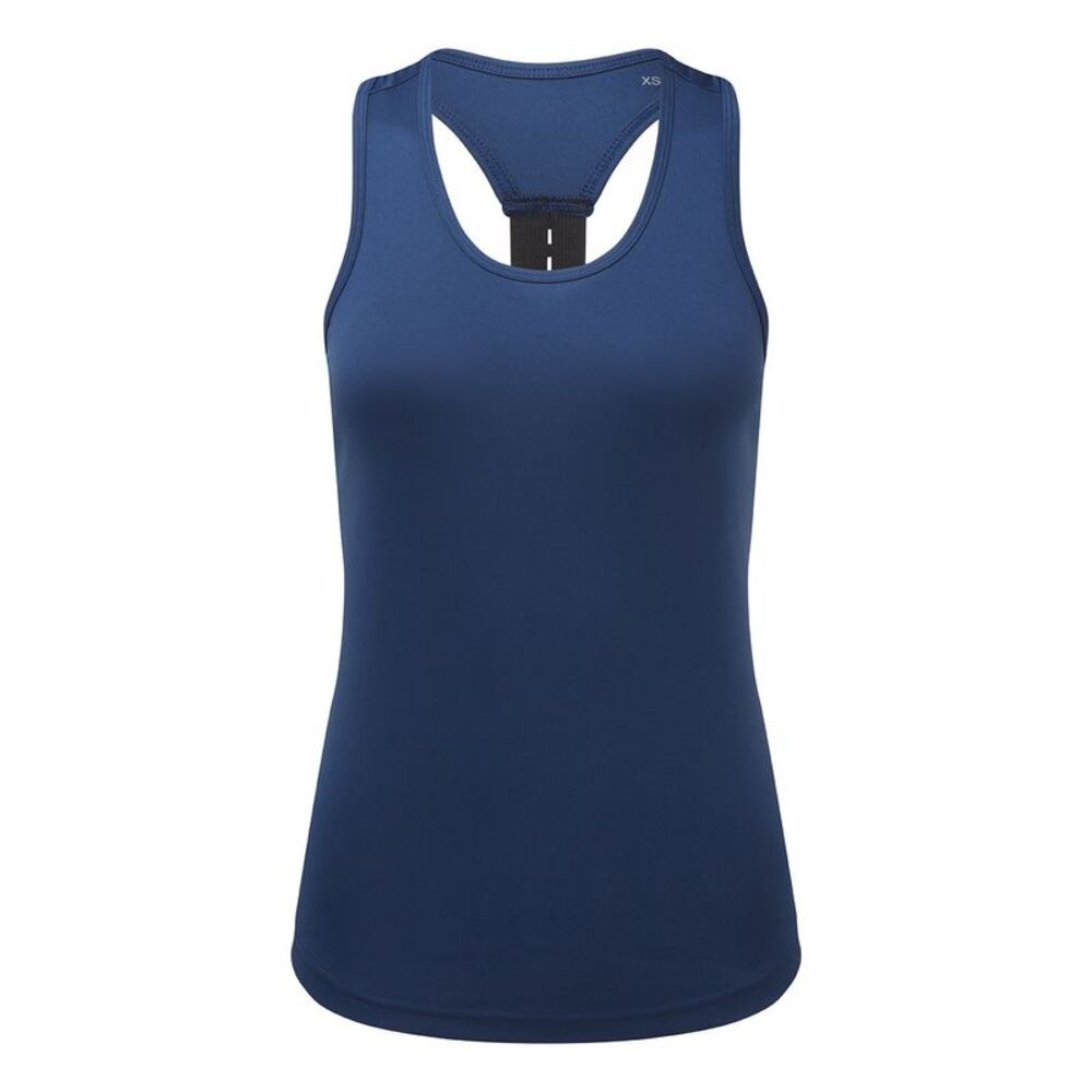 TriDri Womens/Ladies Performance Backstrap Tank Top / Navy